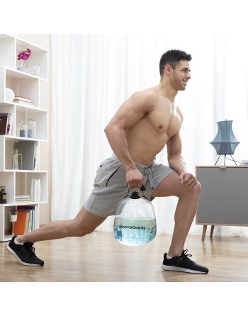 Kettlebell à Eau pour l’Entraînement Physique avec Guide d’Exercice Fibell InnovaGoods