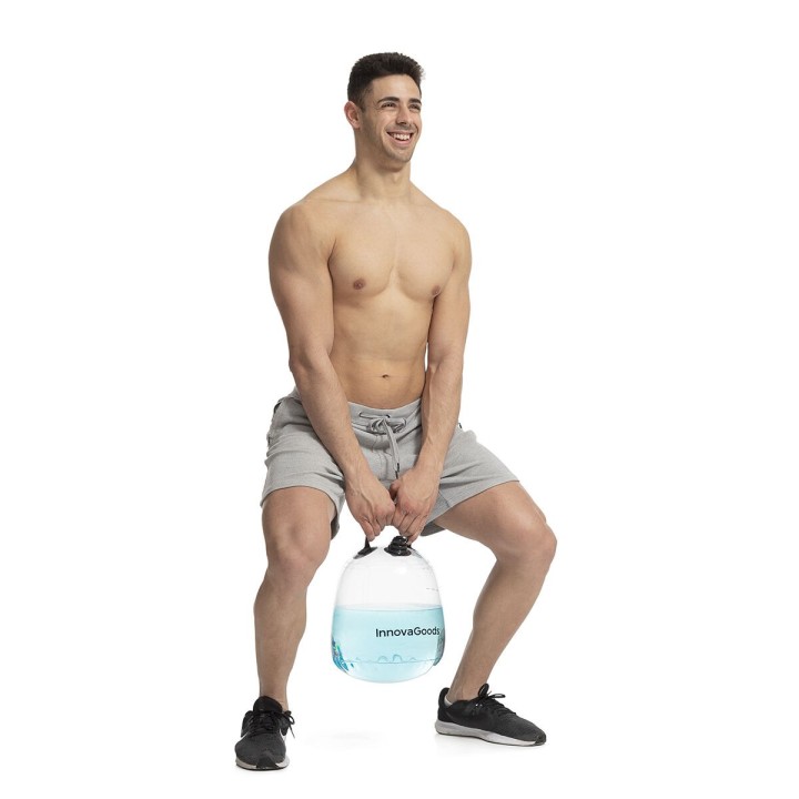 Vandfyldt Kettle Bell til Fitness Træning med Motion Guide Fibell InnovaGoods