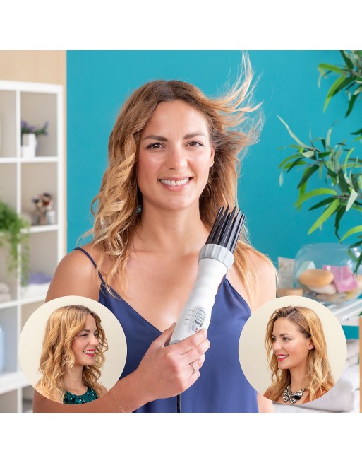 Spazzola Asciugacapelli, Modellante e Arricciacapelli 3 in 1 Dryple InnovaGoods 550 W