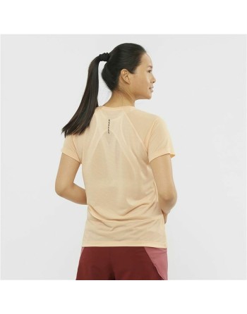 Camiseta de Manga Corta Mujer Salomon Cross Rebel Amarillo