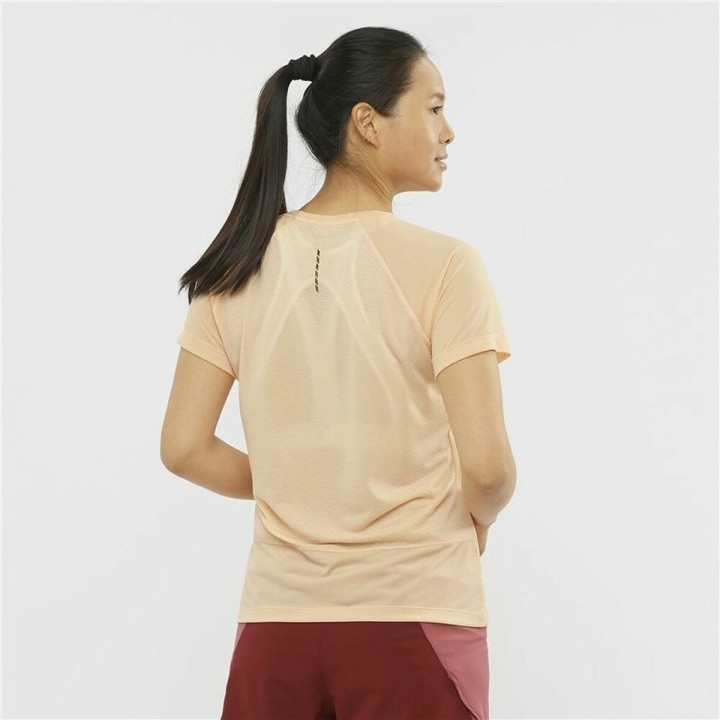 Camiseta de Manga Corta Mujer Salomon Cross Rebel Amarillo