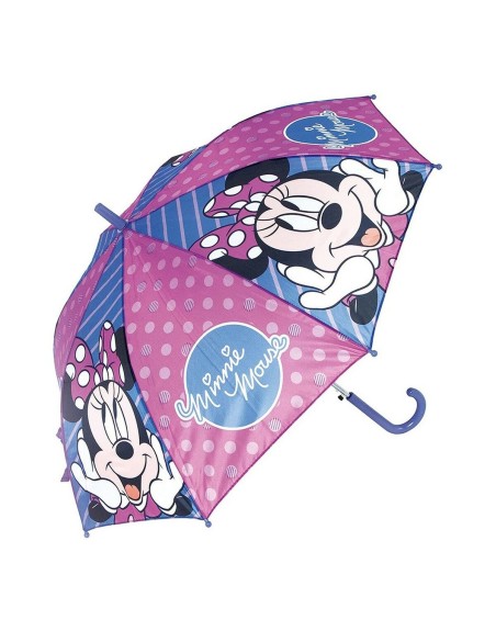 Automatikschirm Minnie Mouse Lucky Blau Rosa (Ø 84 cm)