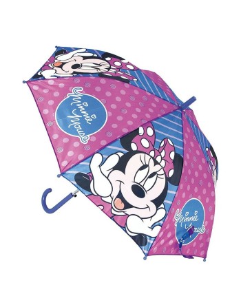 Parapluie Automatique Minnie Mouse Lucky Bleu Rose (Ø 84 cm)