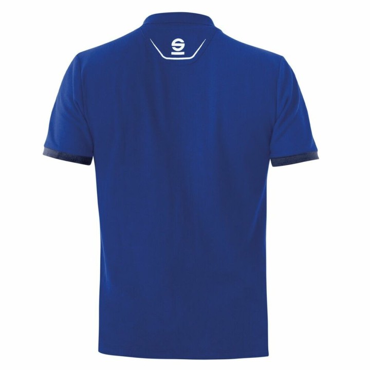 Polo a Maniche Corte Uomo Sparco TECH STRETCH Azzurro