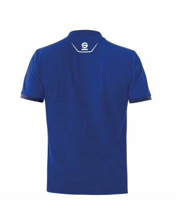 Polo a Maniche Corte Uomo Sparco TECH STRETCH Azzurro