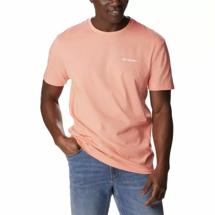 Camiseta de Manga Corta Hombre Columbia North Cascades Salmón