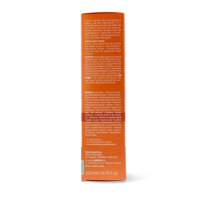 Leche Solar Infantil Rilastil Sun System Spf 50+ (200 ml)