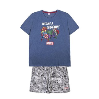 Nattøj Marvel Grå (Voksne) Mænd