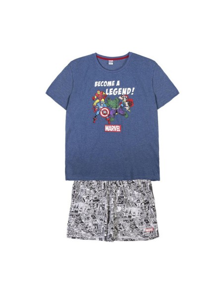 Nattøj Marvel Grå (Voksne) Mænd