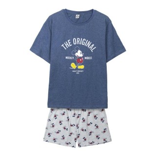 Pigiama Mickey Mouse Blu scuro (Adulti) Uomo