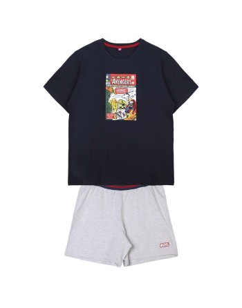 Pigiama Marvel Blu scuro (Adulti) Uomo