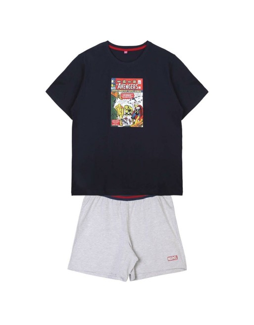 Schlafanzug Marvel Dunkelblau (Erwachsene) Herren