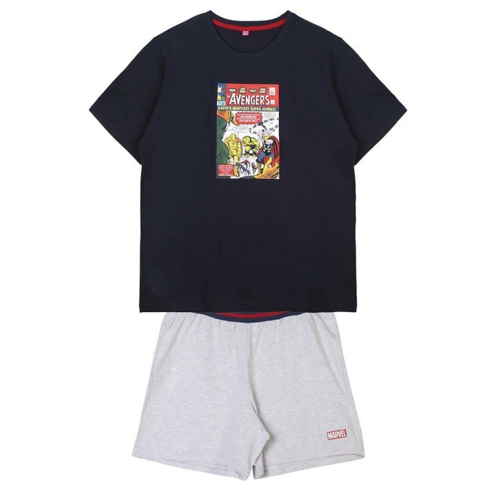Pigiama Marvel Blu scuro (Adulti) Uomo