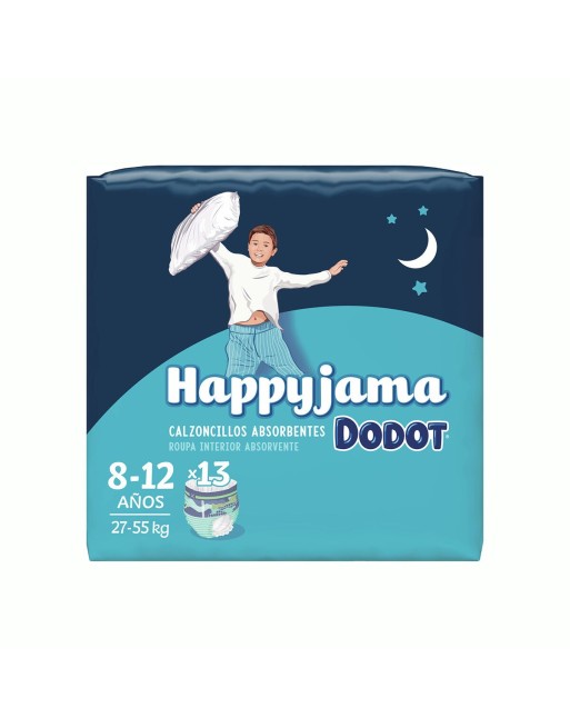 Couches jetables Dodot Happyjama 8-12 Ans Taille 8 13 Unités Sous-vêtements