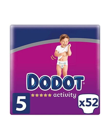 Couches jetables Dodot Dodot Activity Taille 5 52 Unités 11-16 kg