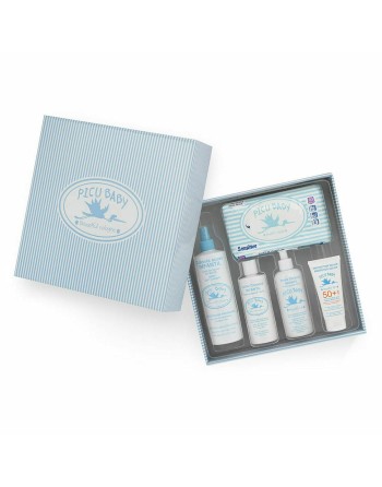 Baby-Geschenk-Set Picu Baby Infantil Caja Rayas Azul New Blau 5 Stücke