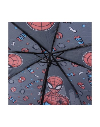 Ombrello Pieghevole Spiderman Grigio (Ø 92 cm)