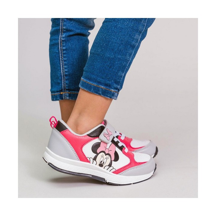 Sportssko til børn Minnie Mouse Grå Pink