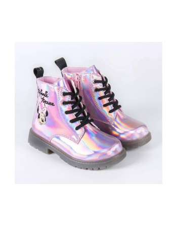 Kids Casual Boots Minnie Mouse Pink LED Lights