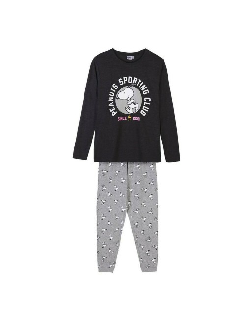 Pijama Snoopy Gris Mujer