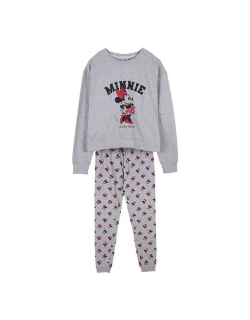 Pyjama Minnie Mouse Femme Gris