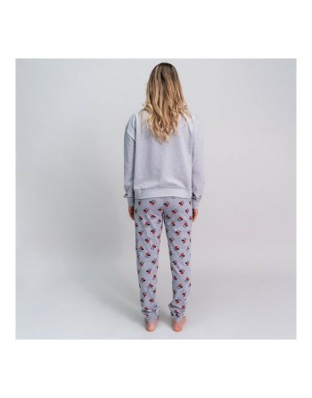 Schlafanzug Minnie Mouse Damen Grau