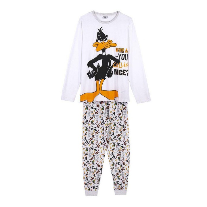 Nattøj Looney Tunes Grå (Voksne) Mænd