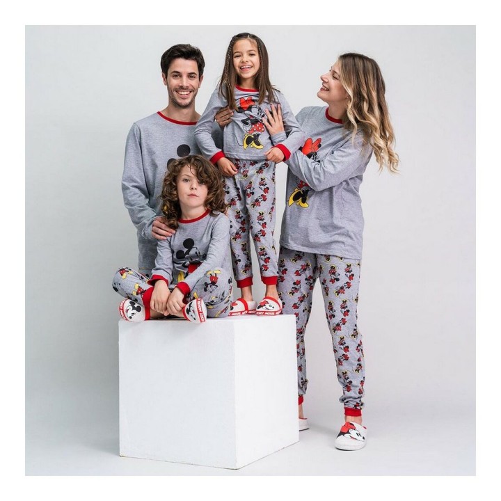 Pigiama Minnie Mouse Grigio Donna