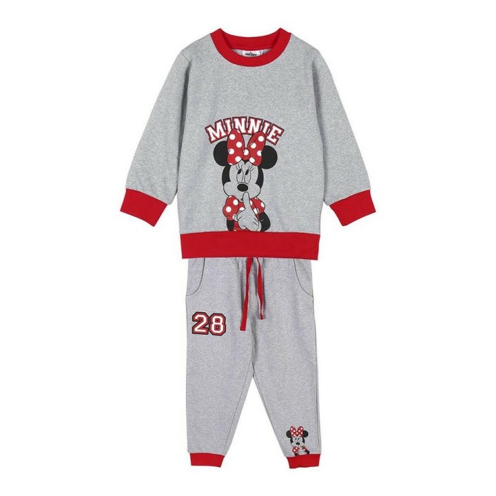 Træningsdragt til børn Minnie Mouse Grå