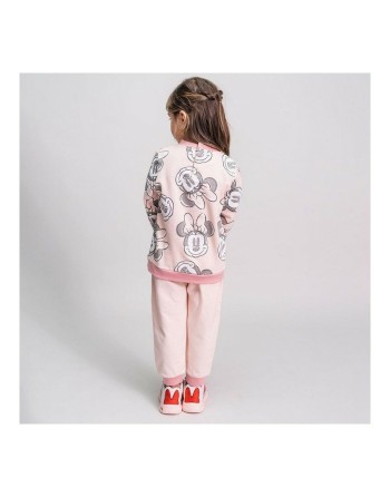 Chándal Infantil Minnie Mouse Rosa Ocre