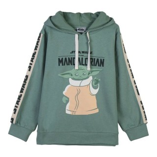 Hættetrøje til Børn The Mandalorian Grøn