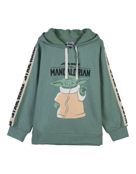 Felpa con Cappuccio Bambino The Mandalorian Verde
