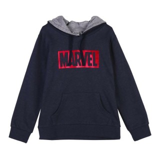 Hættetrøje til Børn Marvel Mørkeblå
