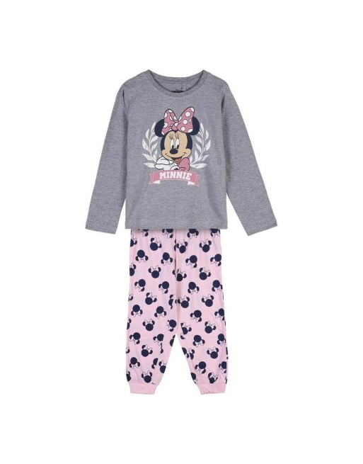 Pijama Infantil Minnie Mouse Gris