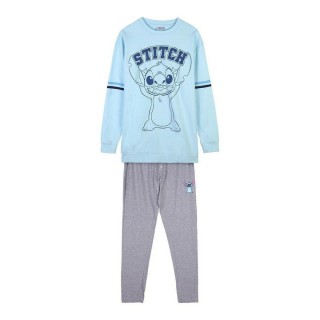 Nattøj Stitch Dame Lyseblå