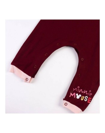 Barboteuse à Manches Longues pour Bébé Minnie Mouse Bordeaux