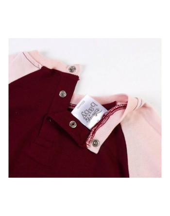 Tutina a Maniche Lunghe per Bambini Minnie Mouse Rosso Granato