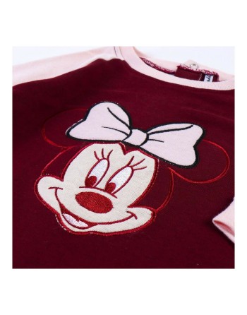 Pelele de Manga Larga para Bebé Minnie Mouse Granate