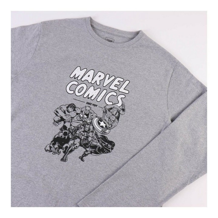 Nattøj Marvel Grå (Voksne) Mænd