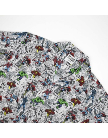 Camisa Marvel Gris claro (Adultos)