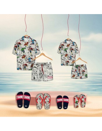 Skjorte Marvel Lysegrå (Voksne)