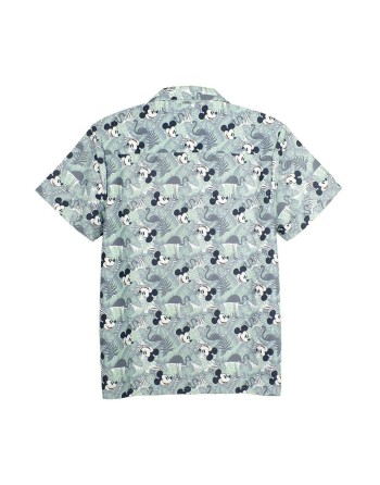 Camisa Mickey Mouse Verde Verde Claro (Adultos)