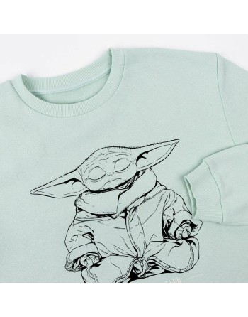 Sweaters uden Hætte til Kvinder The Mandalorian Grøn Lysegrøn