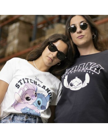 Sweat sans capuche femme Stitch Bleu foncé