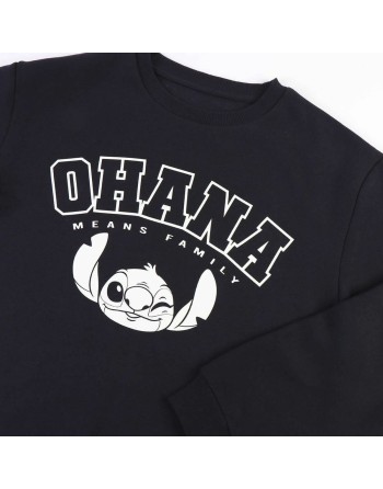 Damen Sweater ohne Kapuze Stitch Dunkelblau