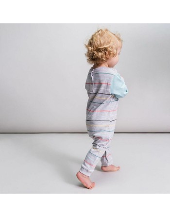 Tutina a Maniche Lunghe per Bambini Snoopy Giallo Grigio