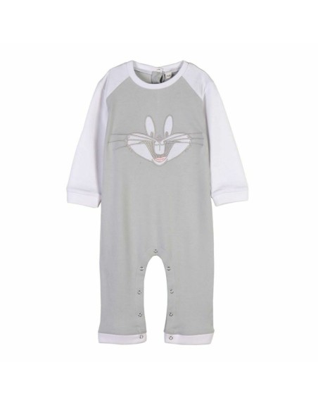 Baby's Long-sleeved Romper Suit Looney Tunes Grey