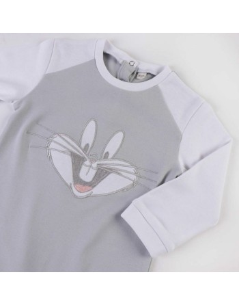 Tutina a Maniche Lunghe per Bambini Looney Tunes Grigio