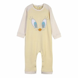 Pelele de Manga Larga para Bebé Looney Tunes Gris Amarillo