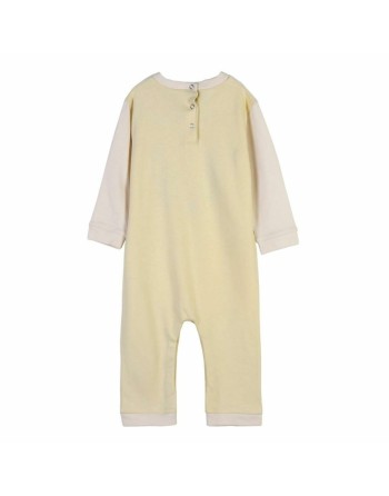 Langærmet sparkedragt til baby Looney Tunes Grå Gul